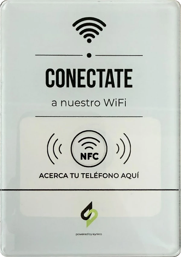 Placa acrílica SYNKRO de Wi-Fi